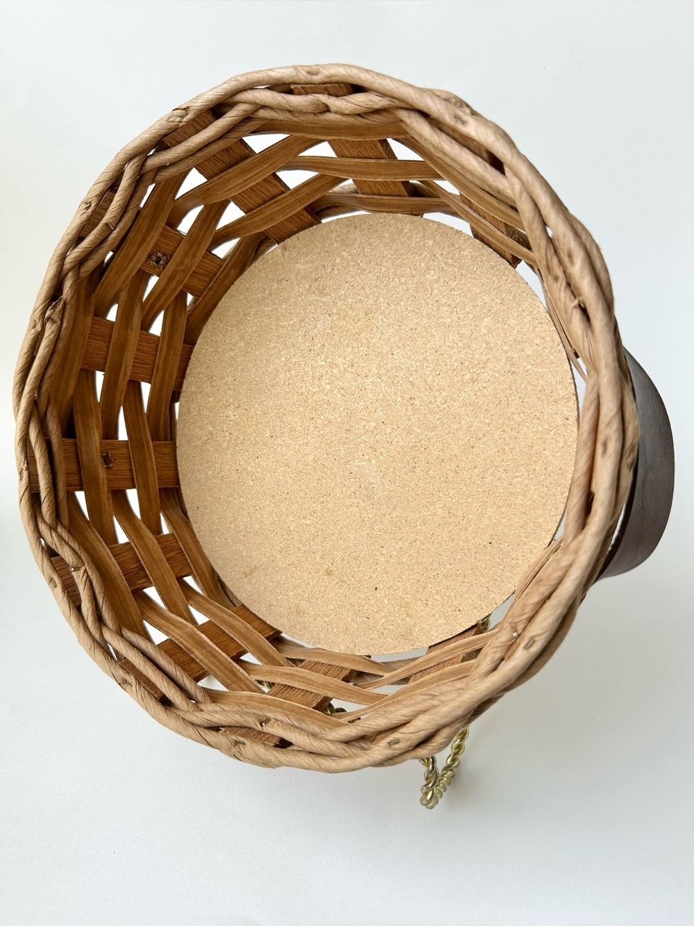Vintage Pyrex Corning Round Wicker Baker Basket